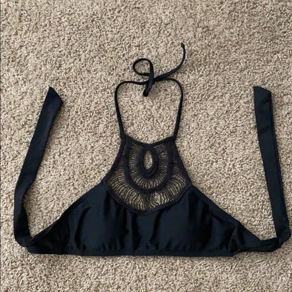 Black Halter Bikini top